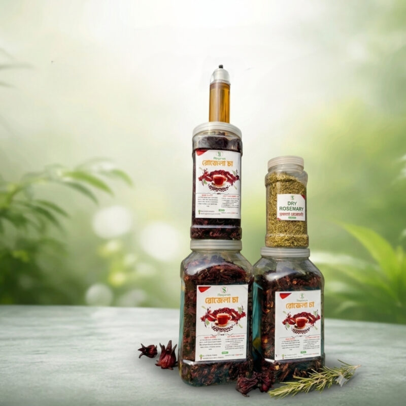রোজেলা কম্বো৫০০গ্রাম রোজেলা ১০০ গ্রাম রোজমেরি ১০০ গ্রাম মধু